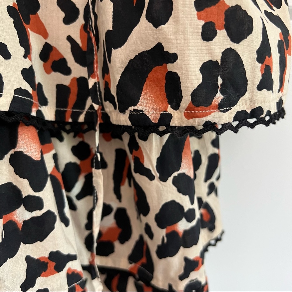 Urban Outfitters Leopard Print Tiered Keyhole Romper - Picture 9 of 12